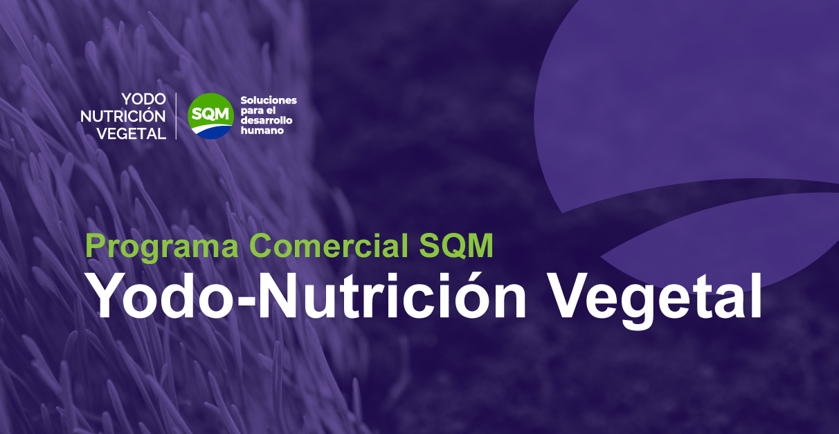 SQM Iodine Plant Nutrition Commercial Program (under construction)